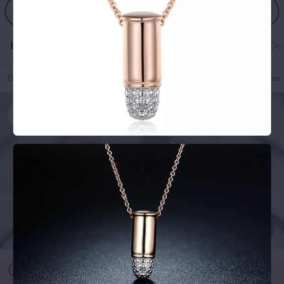 18k Rose Gold Plated Necklace - Picture 5 of 8